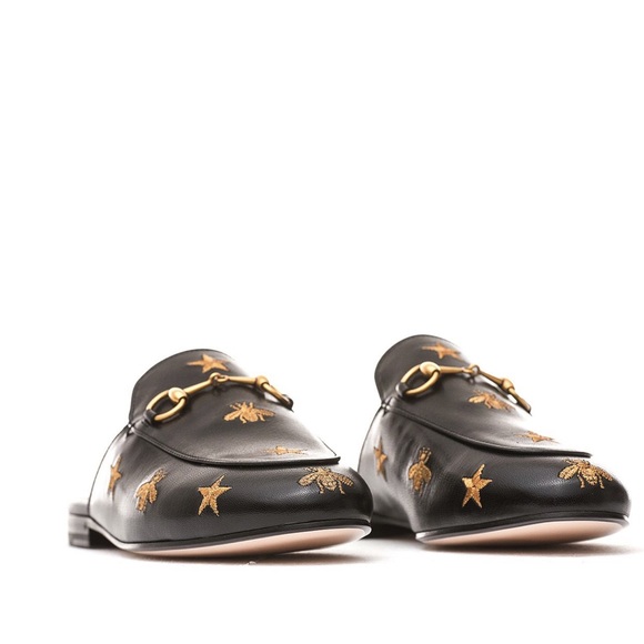 Gucci embroidered bee horsebit princetown slipper - Picture 6 of 8